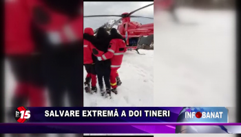 Salvare extremă a doi tineri