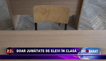 Doar jumătate de elevi în clasă