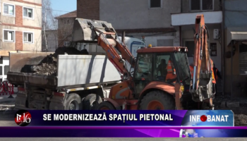 Se modernizează spațiul pietonal