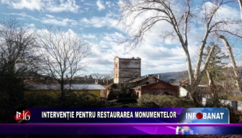 Intervenție pentru restaurarea monumentelor