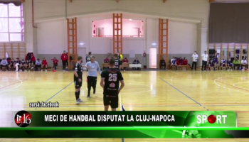 Meci de handbal disputat la Cluj-Napoca