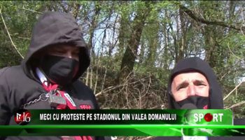 Meci cu proteste pe stadionul din Valea Domanului