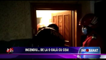 Incendiu…    de la o oală cu ceai