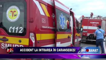 Accident la intrarea în Caransebeș!