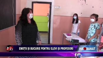 Emoții și bucurie pentru elevi și profesori