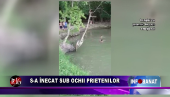 S-a înecat sub ochii prietenilor