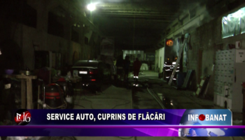 Service auto cuprins de flăcări