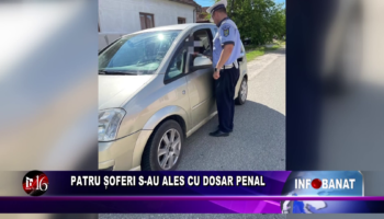 Patru șoferi s-au ales cu dosar penal