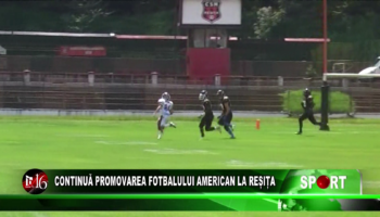 Continuă promovarea fotbalului american la Reșița