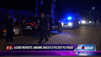 Alegeri încheiate! Jandarmi, mascați și polițiști pe stradă!