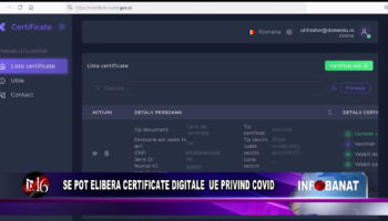 Se pot elibera certificate digitale UE privind COVID