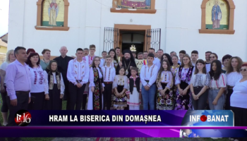 Hram la biserica din Domașnea