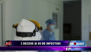 3 decese și 89 de infectări