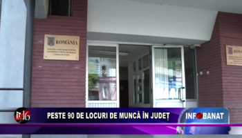 Peste 90 de locuri de muncă în județ