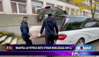 Moartea lui Petrică Mâțu Stoian mobilizează DSP-ul