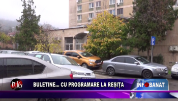 Buletine…    cu programare la Reșița