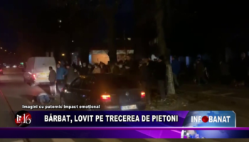 Bărbat, lovit pe trecerea de pietoni