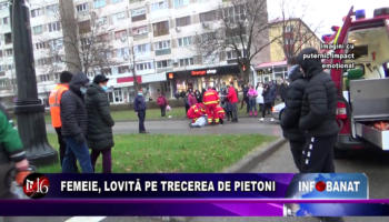 Femeie, lovită pe trecerea de pietoni