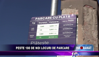 Peste 180 de noi locuri de parcare