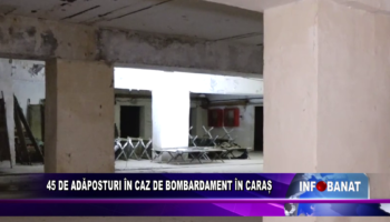 45 de adăposturi în caz de bombardament în Caraș