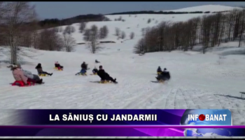 La săniuș cu jandarmii