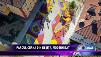 Parcul Cerna din Reșița, modernizat