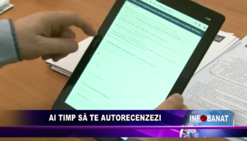 Ai timp să te autorecenzezi