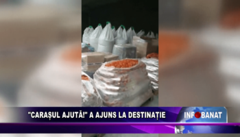 “Carașul ajută!” a ajuns la destinație