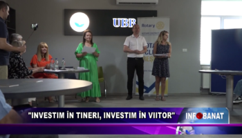 “Investim în tineri, investim în viitor”