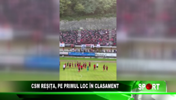 CSM Reșița, pe primul loc în clasament