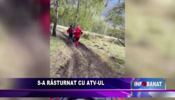 S-a răsturnat cu ATV-ul