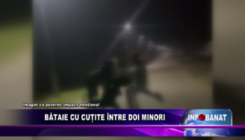 Bătaie cu cuțite între doi minori