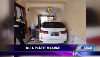 Nu a plătit mașina!