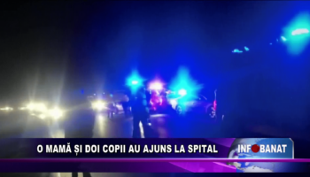 O mamă și doi copii au ajuns la spital