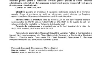 Lansare proiect de reabilitare a clădirii corp B a primăriei Bocșa