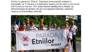 “ETNICA, FESTIVALUL TOLERANȚEI”