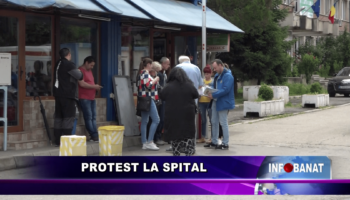 Protest la spital