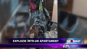 Explozie într-un apartament