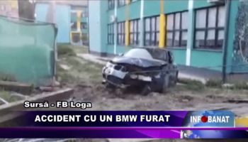 Accident cu un BMW furat