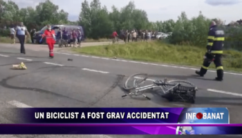 Un biciclist a fost grav accidentat