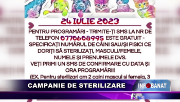 Campanie de sterilizare