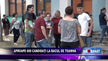 Aproape 600 de candidați la bacul de toamnă