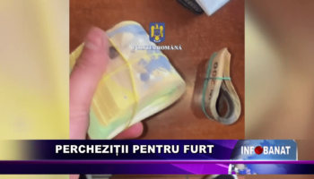 Percheziții pentru furt