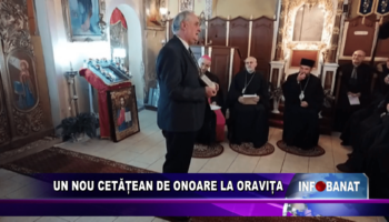 Un nou cetățean de onoare la Oravița