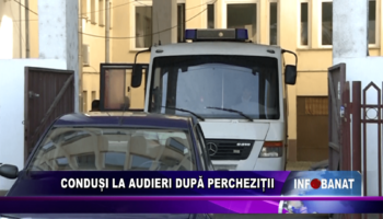 Conduși la audieri după percheziții