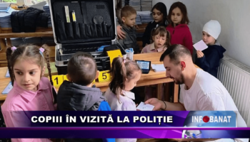 Copiii în vizită la poliție