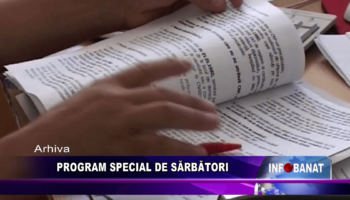 Program special de sărbători