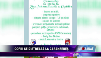 Copiii se distrează la Caransebeș