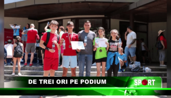 De trei ori pe podium