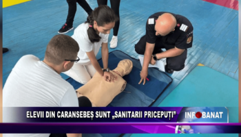 Elevii din Caransebeș sunt „sanitarii pricepuți”